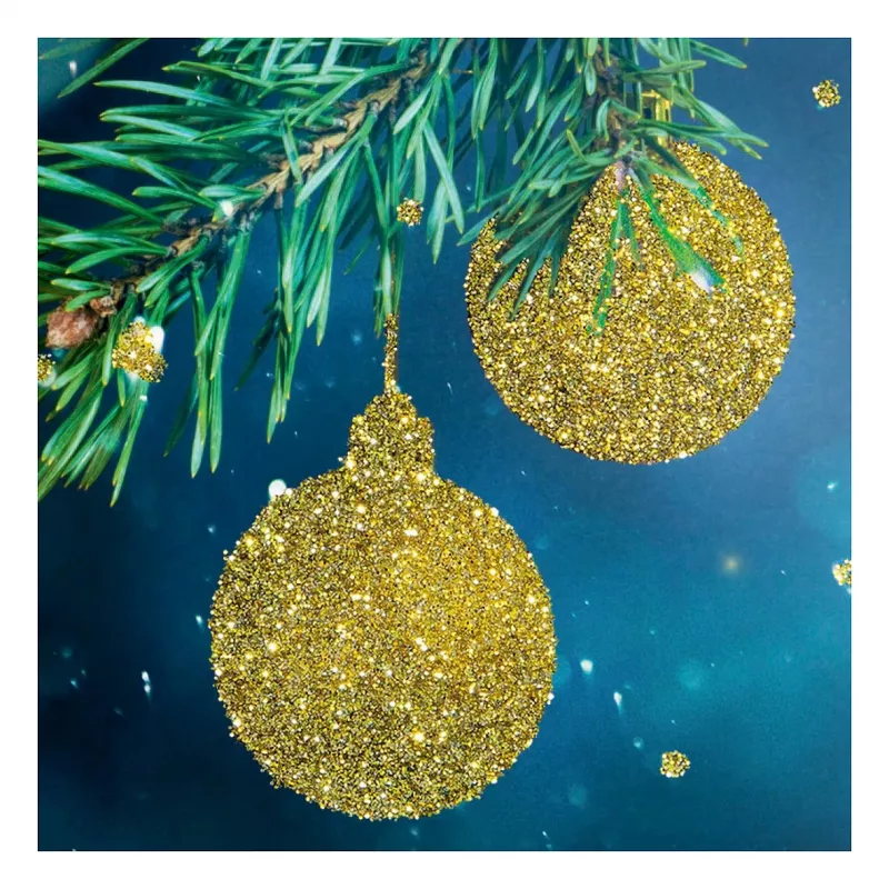 Sigel DS065 Weihnachtskarten Golden Glitter mit Umschlägen, DIN A6, 10 Stück