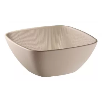 APS NERO quadratische Melamin-Servierplatte 195 x 195 mm, Sand 85416