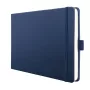 SIGEL Conceptum® Notizbuch A5 Querformat Blanko, Dunkelblau Hardcover, 132 Seiten (CO203)