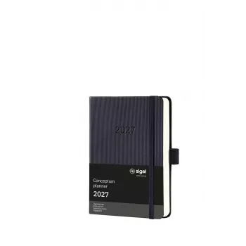 SIGEL Conceptum Taschenkalender 2027 Schwarz C2711