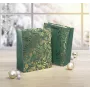 SIGEL GT118 Geschenktüten, Goldene Ornamente auf Grün, 26 x 32 cm, 5er-Pack