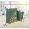 SIGEL GT118 Geschenktüten, Goldene Ornamente auf Grün, 26 x 32 cm, 5er-Pack