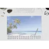 Sigel H6470 Schreibtischunterlage Papier Palm Beach 59,5 x 41 cm 2026-2028 30 Blatt