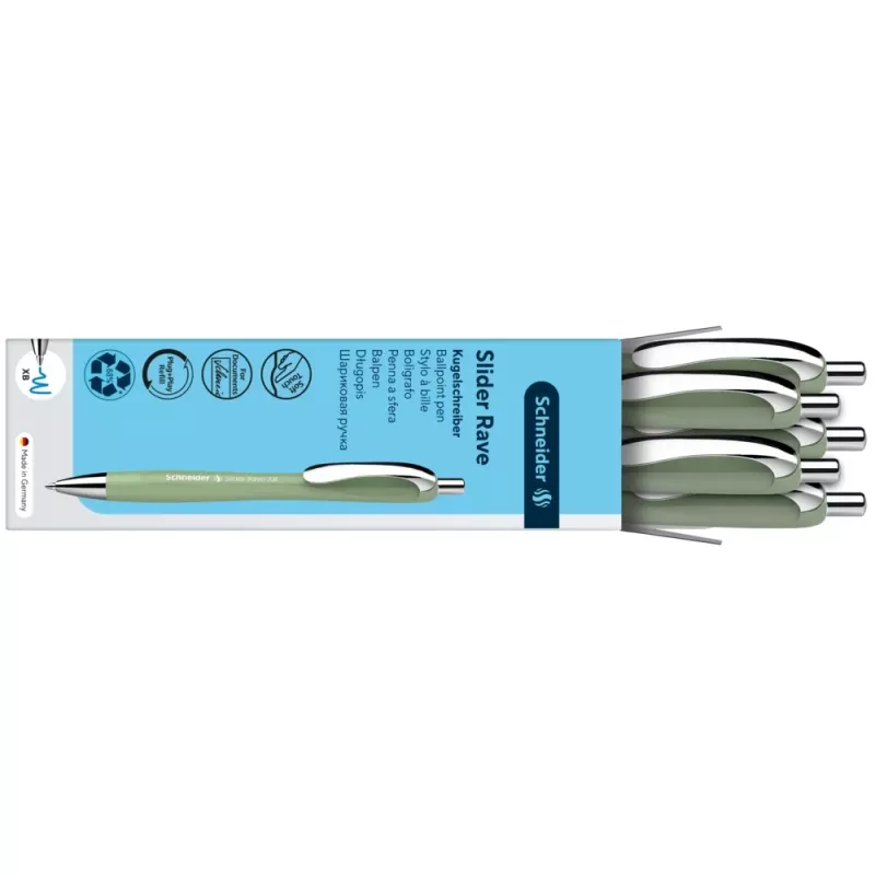 Schneider Slider Rave XB Kugelschreiber, blaue Tinte, grüner Schaft 50-132544