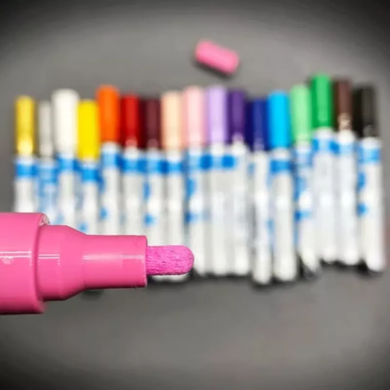 Schneider Paint-It 320 V1 Acrylmarker-Set, 6 verschiedene Farben, 4,0 mm Rundspitze 120295
