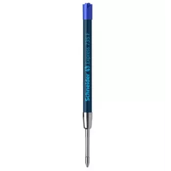 SCHNEIDER Express 735 Kugelschreiber-Mine, F, Blau, Plug & Play, 10er-Pack (7353)