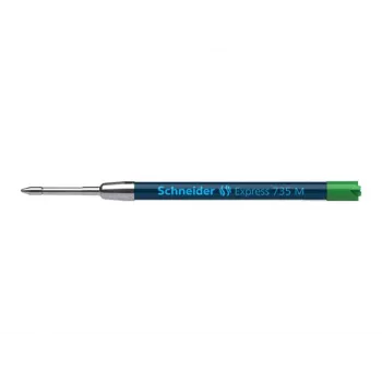 Schneider Express 735 Kugelschreiber – Grüne Tinte, Edelstahl, Medium (G2) 50-7364