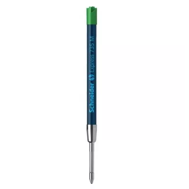 Schneider Express 735 Kugelschreiber – Grüne Tinte, Edelstahl, Medium (G2) 50-7364