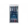 Schneider Edding One Business Stick Kugelschreiber, Schwarz/Blau/Grün/Rot, 4er-Pack 183094