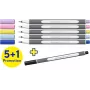 Schneider Paint-It 070 Filzstift-Set, 6 verschiedene Farben, 1 mm Rundspitze, wasserbasierte Tinte, belüftete Sicherheitskappe ML07010502