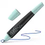 Schneider Breeze Tintenroller Schwarz-Minze 0,6 mm blaue Tinte (188815)