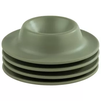 APS EGGY Eierbecher-Set mit 4 Stück, grünes Melamin, 85 mm Durchmesser, spülmaschinenfest 85295
