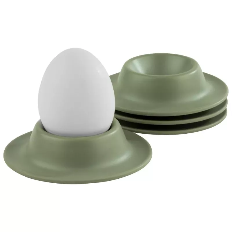 APS EGGY Eierbecher-Set mit 4 Stück, grünes Melamin, 85 mm Durchmesser, spülmaschinenfest 85295