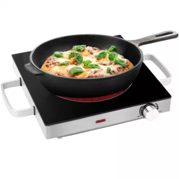 ProfiCook PC-EKP 1210 Infrarot-Einzelkochplatte, Edelstahl 501210