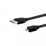 E+P Micro-USB 2.0 Kabel B 1m CC549 - Schwarz, 480 Mbps Datenübertragung, 2A Ladung 933290