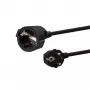 E+P Schuko Verlängerungskabel SV 12 10m Schwarz - 1 Steckdose