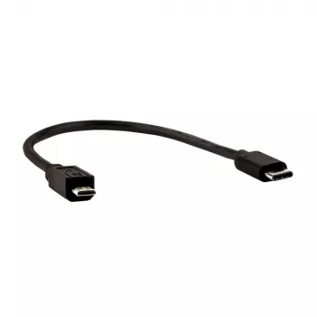 E+P CC 324/02 USB 3.1 Kabel, 0,2 m, USB-C auf Micro-B, Schwarz 0000853270