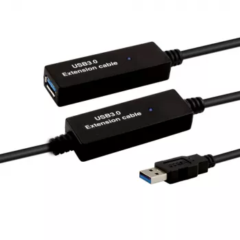 E+P USB 3.0 Aktives Verlängerungskabel 10m Schwarz CC380/10 874110