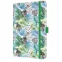 SIGEL Jolie 2027 Wochenplaner A5 Green Jungle Fever Softcover mit Gummiband, Stiftschlaufe, 2 Lesebändchen 7J355