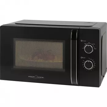 PROFI COOK Mikrowelle PC-MW 1354 Schwarz 20L 700W Solo Mikrowelle