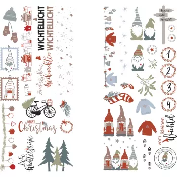 Rayher Dekoartikel Transferfolie Nordic Winter Mehrfarbig 2 Blatt (31663000)