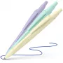 Schneider Reco Pastel Kugelschreiber, blaue Tinte, 3er-Pack, verschiedene Pastellfarben 131893