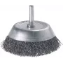 Wolfcraft Topfbürste mit 1/4 Zoll (6,3 mm) Schaft, 50 mm geknoteter Stahldraht, 12500 U/min, Modell 2108000