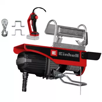 Einhell 2255161 Akku-Seilwinde 250/500 kg, 18 V Power X-Change, bürstenlos, 12 m Seil