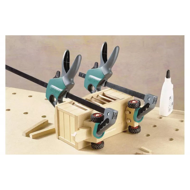 Wolfcraft EHZ Easy 75-500 Einhandzwinge 3023000, Spannweite 500 mm, Ausladung 75 mm