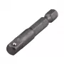 Wolfcraft 1579000 Steckschlüssel-Adapter, 1/4 inch Sechskantschaft auf 1/4 inch Vierkantantrieb, Chrom-Vanadium-Stahl