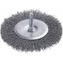 Wolfcraft 75 mm geknotete Stahldraht-Rundbürste mit 6,3 mm Schaft 2100000