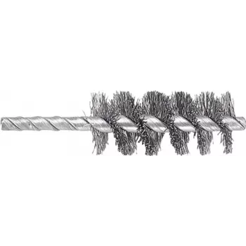 Wolfcraft Zylinderbürste 2104000, 19 mm, gewellter Stahldraht, 6 mm Schaft