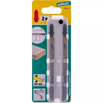 Wolfcraft 2324000 Stichsägeblatt HCS 130 mm T-Schaft 1 Stück