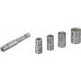 Wolfcraft 2413000 5-teiliger Außensechskant-Steckschlüsselsatz, 1/4 inch Antrieb, Chrom-Vanadium-Stahl