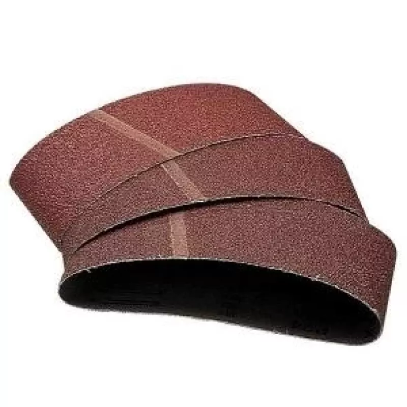Wolfcraft 1916100 Schleifband-Set, 533 x 75 mm, Körnung 40/80/120, 9 Stück