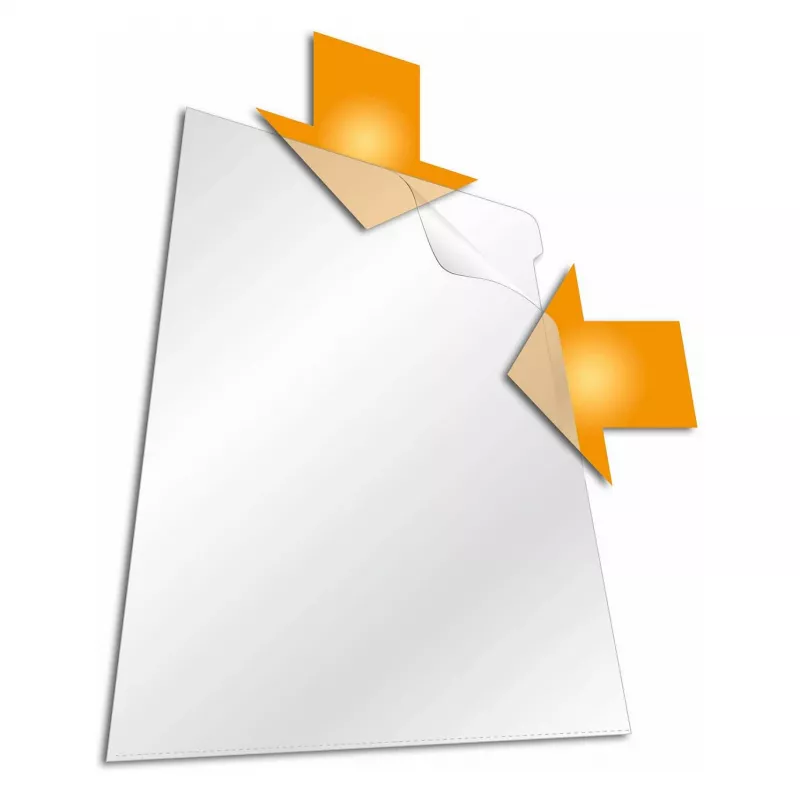 DURABLE STANDARD A4 transparente Dokumentenhüllen, 100er-Pack, 0,10 mm rPP, oben und rechts offen 247819
