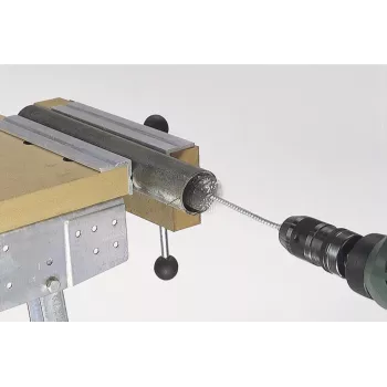 Wolfcraft Zylinderbürsten-Set 2127000, 3-teilig, 15/20/25 mm, Stahldraht, Sechskantschaft