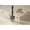 Wolfcraft 2916000 Buchenholz-Dübel-Set 6 mm, 50 geriffelte Dübel + 4 Stahldübelmarkierer