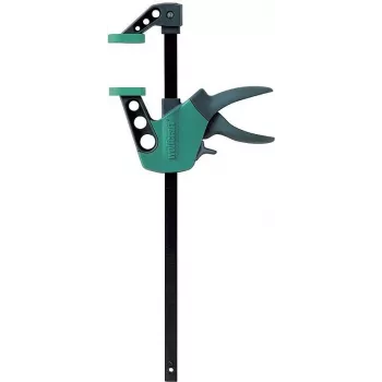 Wolfcraft EHZ Easy 75-150 Einhandzwinge 3020000, Spannweite 0-150 mm, Spreizweite 75-260 mm, Ausladung 75 mm