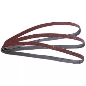 Wolfcraft 1725000 Schleifband Körnung 80, 457 mm x 13 mm, 3 Stück