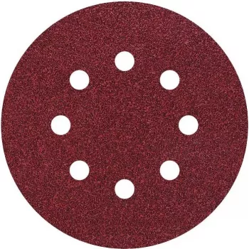 Wolfcraft 3180000 Klett-Schleifscheiben, 125 mm, Körnung 24, 5er-Pack