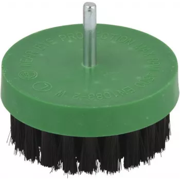 Wolfcraft 2713000 Polierbürste, 80 mm Durchmesser, Baumwolle, 6 mm Schaft, 4500 U/min