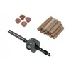 Wolfcraft 8 mm Buchenholzdübel-Set mit Bohrer, Tiefenanschlag und Markern (50 Dübel, 56 Teile) 2917000