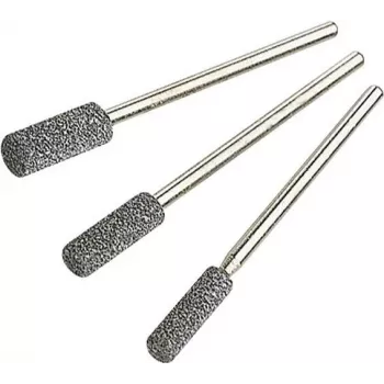 Wolfcraft 2175000 Keramik-Schleifstift-Set, 3-teilig, 2,35 mm Schaft