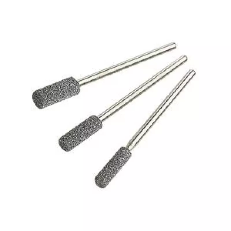 Wolfcraft 2175000 Keramik-Schleifstift-Set, 3-teilig, 2,35 mm Schaft