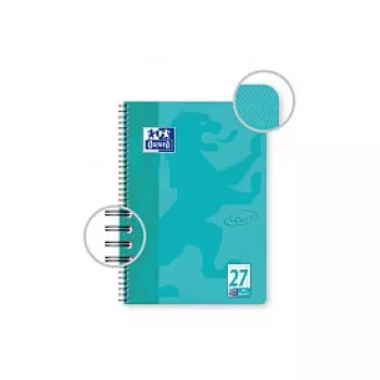 OXFORD Collegeblock TOUCH Lineatur 27 liniert mit Doppelrand DIN A4, 80 Blatt, 90 g/m², mikroperforiert, 4-fach gelocht, FSC-zertifiziert, 1 Block 400091924