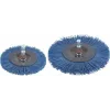 Wolfcraft Nylon-Tellers Bürste, Schaft Ø 1/4 inch (6,3 mm), 75 mm, P80 2726000