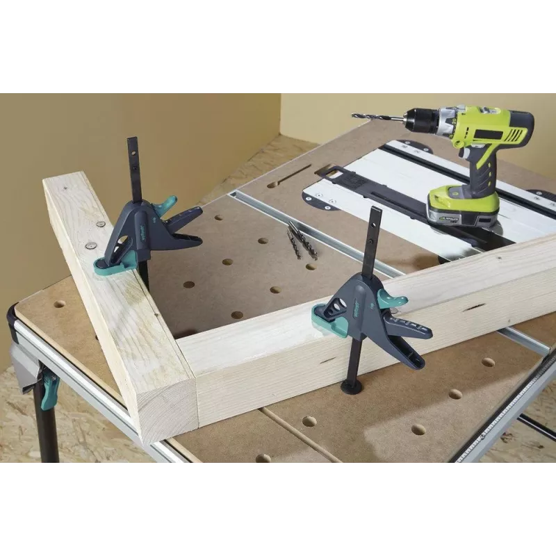 Wolfcraft 3036000 Werkbankzwinge, Spannweite 120 mm