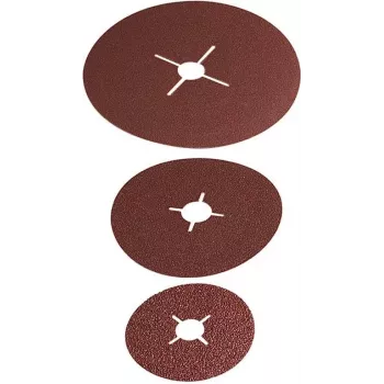 Wolfcraft 2476000 Schleifpapier für Schleifteller, ungelocht, Körnung 24/40/60/100, 115 mm, 1 Set