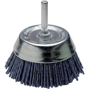 Wolfcraft Nylon-Topfbürste, 1/4 inch (6,3 mm) Schaft, 50 mm Durchmesser, 4500 U/min 2729000
